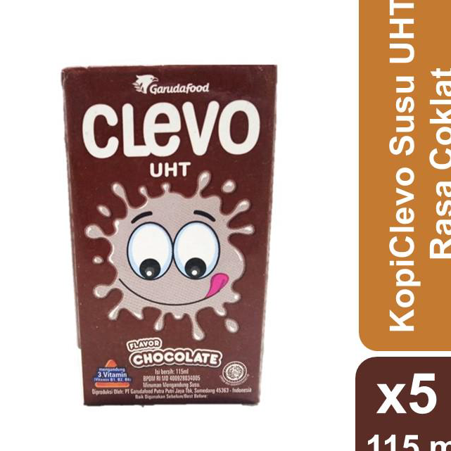 

NXCH5040 Stok terbaru Clevo Susu UHT Rasa Coklat 115 ml x 5 pcs