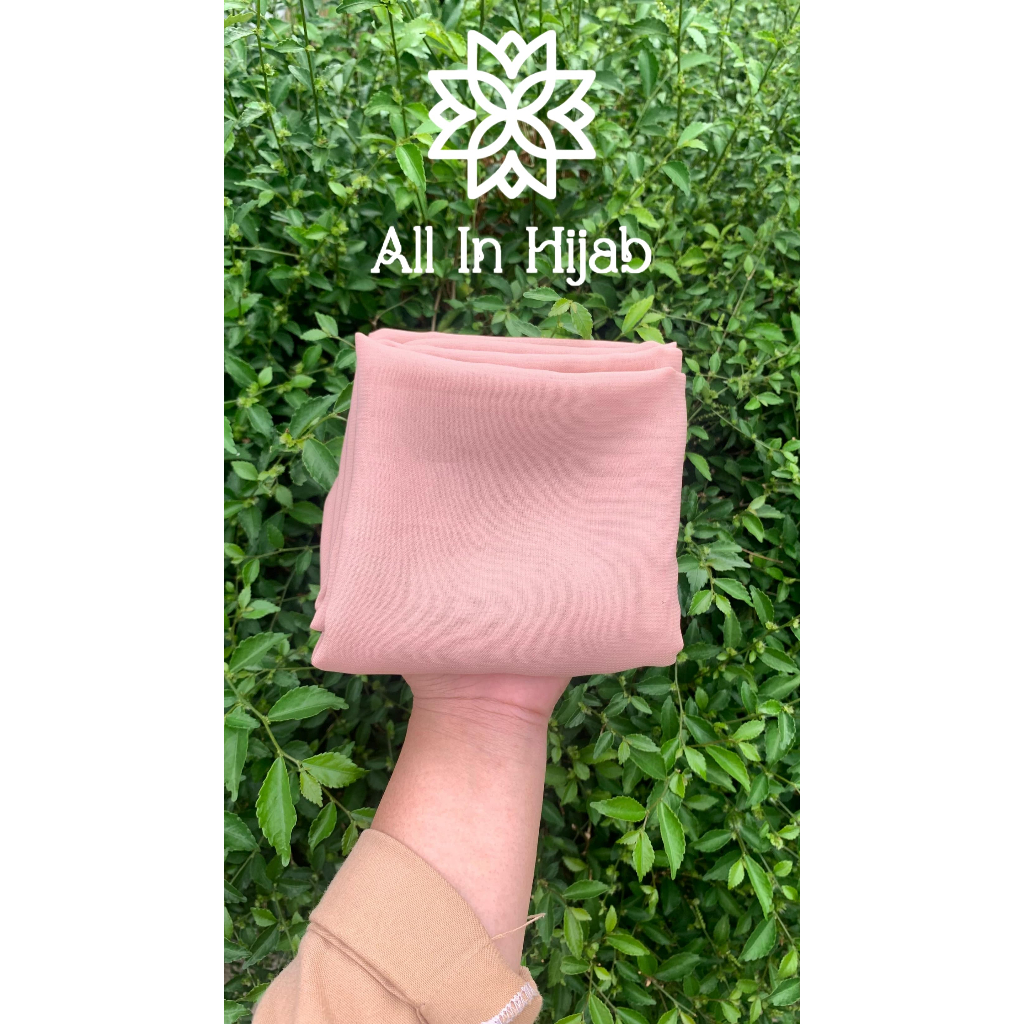 Hijab Bella Square-Hijab Segi Empat|Warna Peach