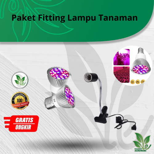 Paket Fitting Panjang Dengan Lampu Lampu Tanaman Pengganti Matahari Indoor