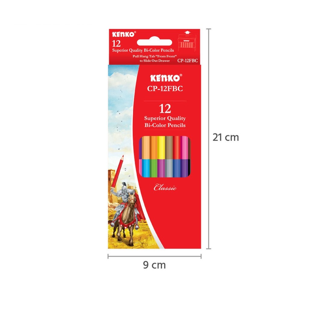 

PENSIL WARNA KENKO BI-COLOR 12