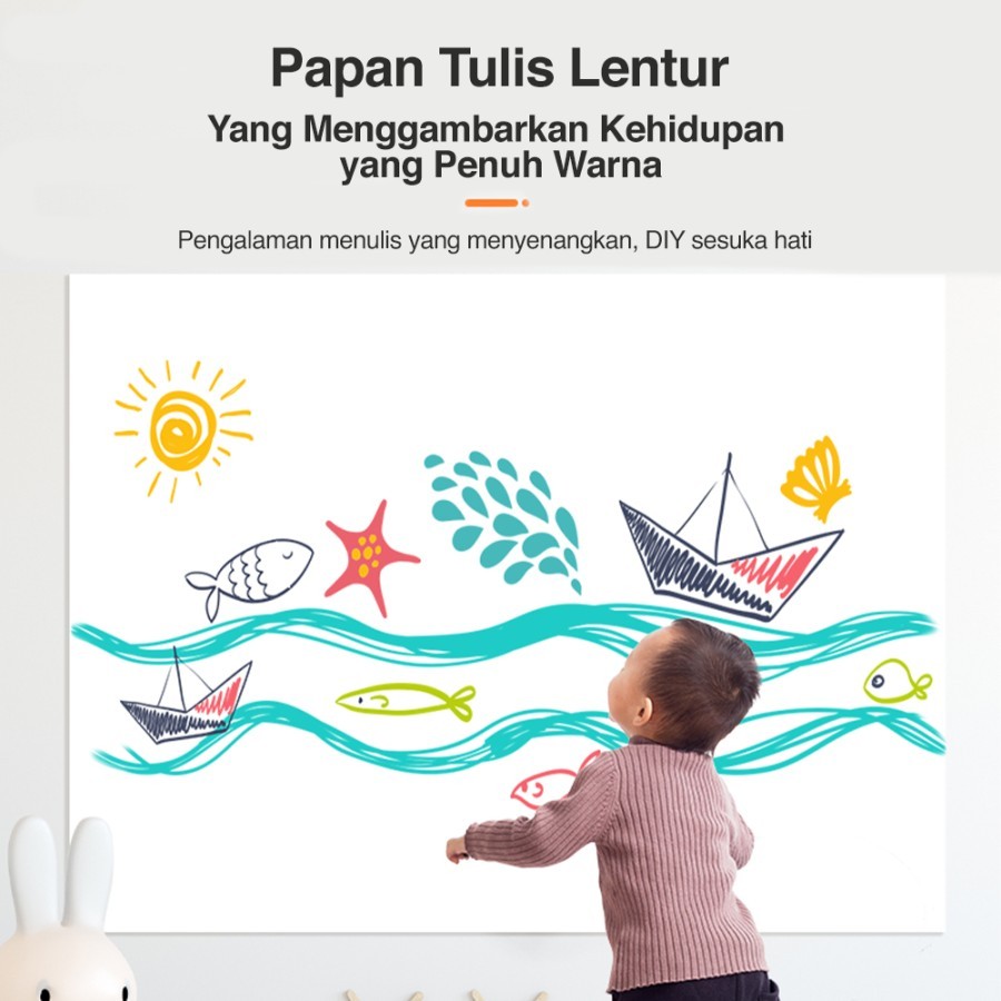 

Papan Tulis Deli Magnetic Twistable Whiteboard 60 x 90 cm