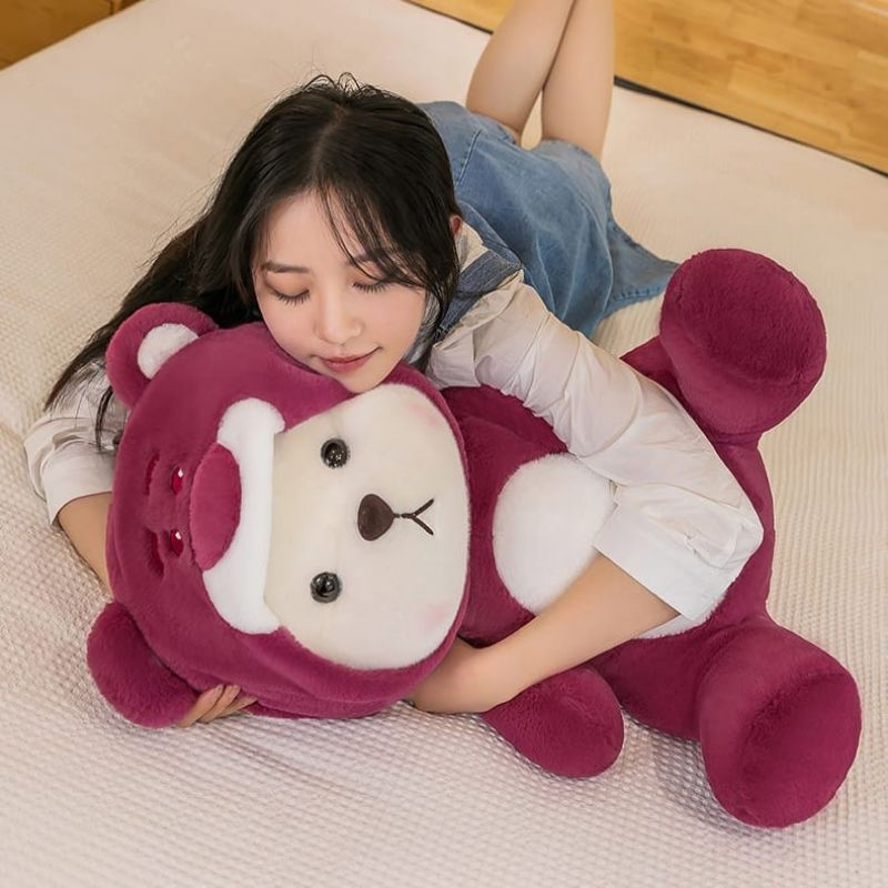 Boneka Mainan teddy bear cosplay stich lotso dinosourus rabbit mainan mewah bahan plushh ukuran jumbo