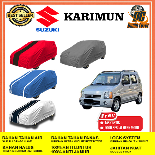 Cover Mobil Suzuki Karimun Anti Air Waterproof Outdoor, Sarung Mobil Suzuki Karimun, Selimut Mobil S