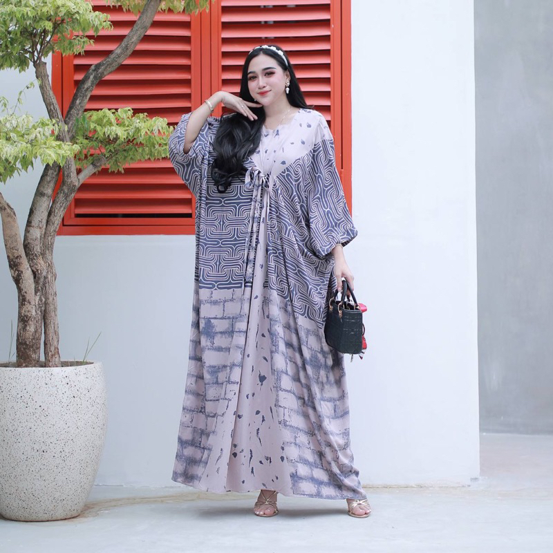 DRESS TALITA KAFTAN RAYON TERBARU DASTER ARAB RENDA DRESS ARABIAN KEKINIAN