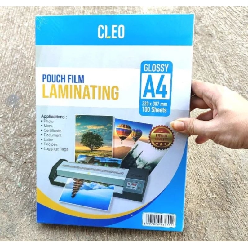 

plastik laminating A4 Eprint Cleo - 20 lembar