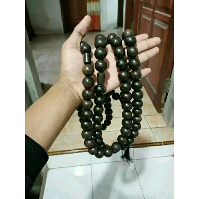 Tasbih gaharu jumbo grade A++ harum alami size 20 mm
