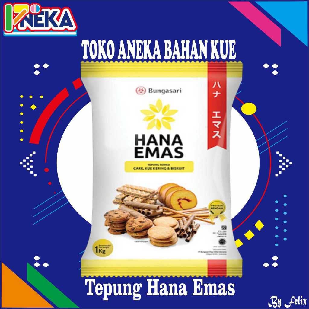 

Tepung Hana Emas kemasan 1dus