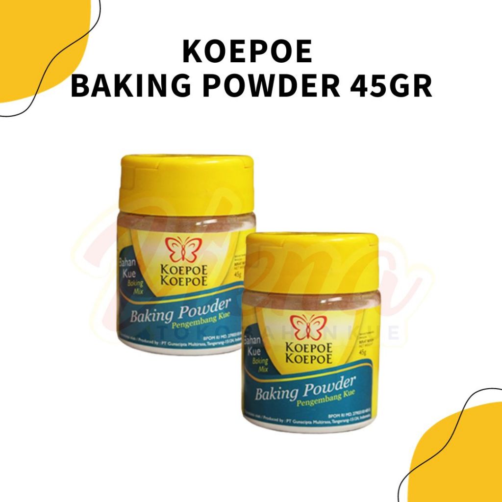 

Koepoe Baking Powder 45gr / Pengembang Kue