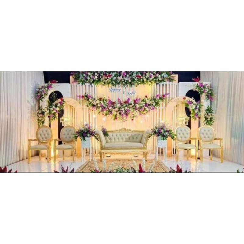 1set kursi pelaminan jati