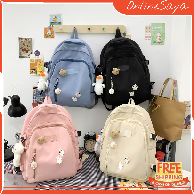 TAS RANSEL BACKPACK UNISEX PRIA WANITA FASHION KOREA IMPORT 2013 ANTI AIR SEKOLAH KULIAH KERJA TERBA