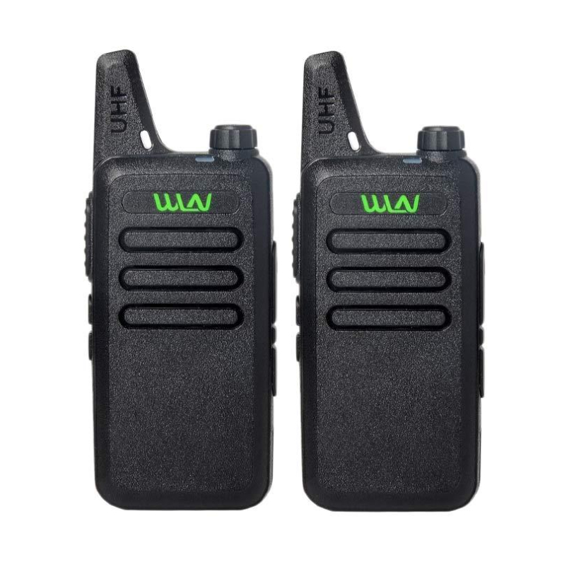 HT WLN Double Hitam / Sepasang HT WLN KD - C1 HT UHF Free Handsfree Lengkap KDC1 WLAN ORIGINAL isi 2