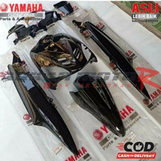 FULLBODY FULLSET COVER BODY ALUS MIO SPORTY HITAM ORIGINAL ORI YAMAHA