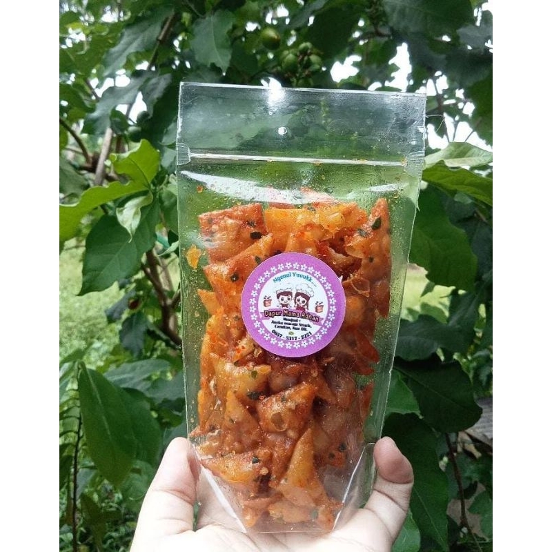 

Pangsit original, pedas, pedas manis