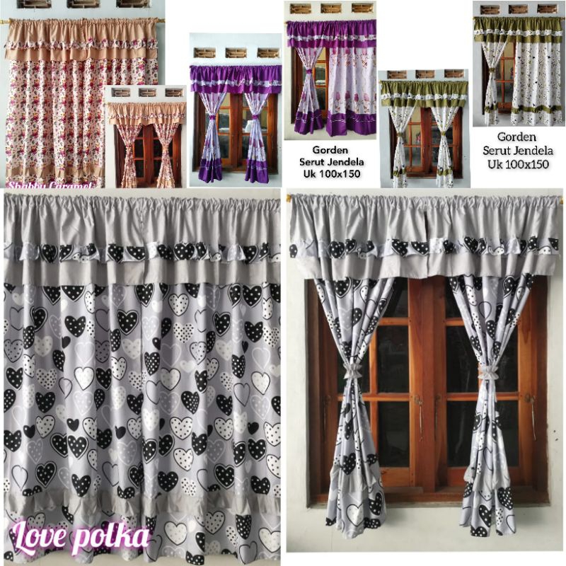 Gorden Serut Jendela Gorden Hordeng Minimalis