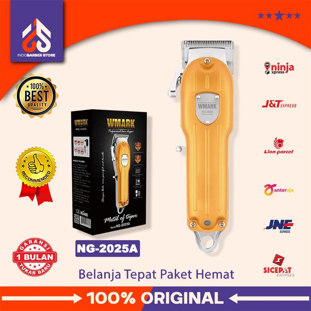 Hair Clipper Wmark NG 2025A Alat Cukur Pangkas Rambut Elektrik Barbershop 6500 Rpm Original