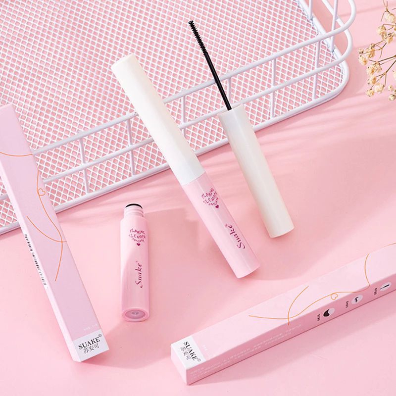 Maskara waterproof and long lasting Flaring slender maskara (suake)