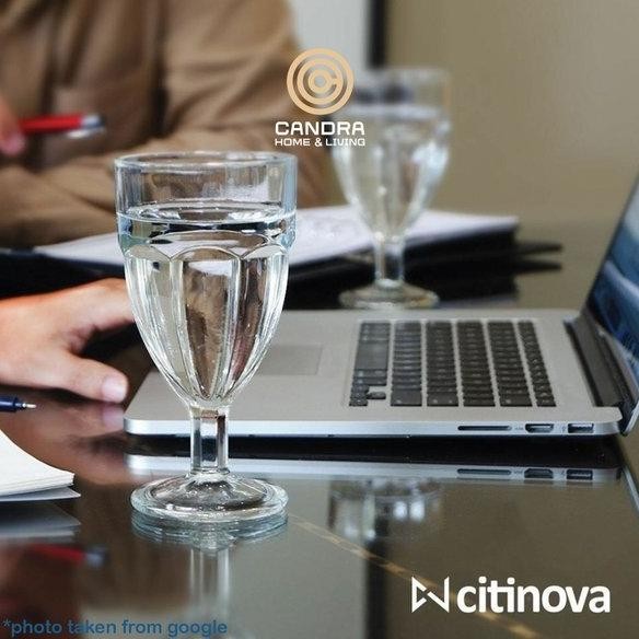 Gelas Kaki Kaca Bening Jardin 300ML Citinova Gelas Unik Saji Minuman Cocktail Milkshake Smoothies De