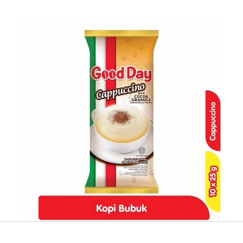 

[PALEMBANG] GOOD DAY CAPPUCINO 1 RENCENG 10 BUNGKUS PRETTY OLSHOP PALEMBANG