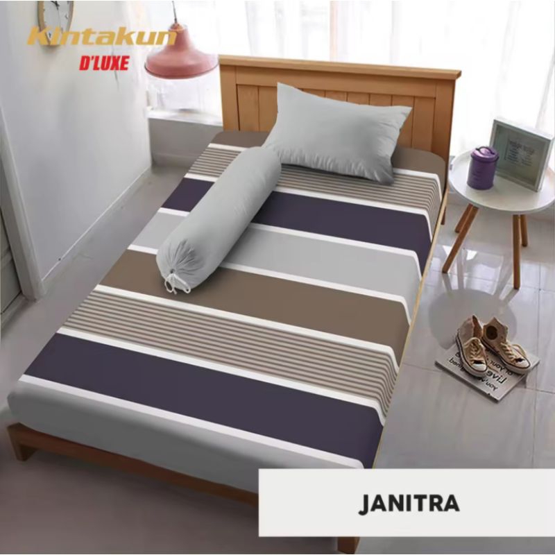 Sprei Set Kintakun Motif Janitra 90x200 Cm