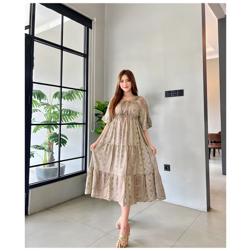 ZAKIA DRESS || MIDIDRESS || DRESS SANTAI