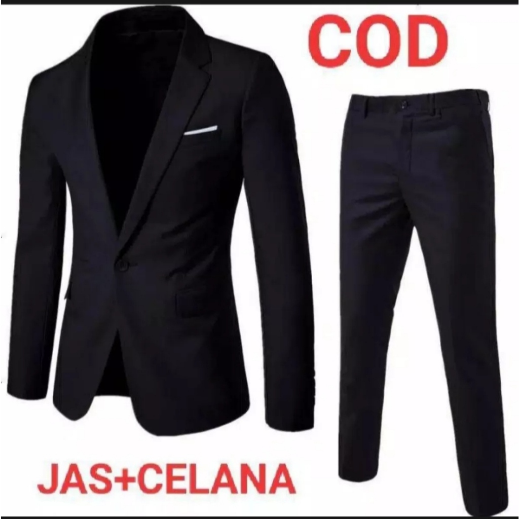 COD- JAS NIKAH / SETELAN JAS DAN CELANA FORMAL / SETELAN JAS KERJA /Setelan jas Pria / Setelan Jas P