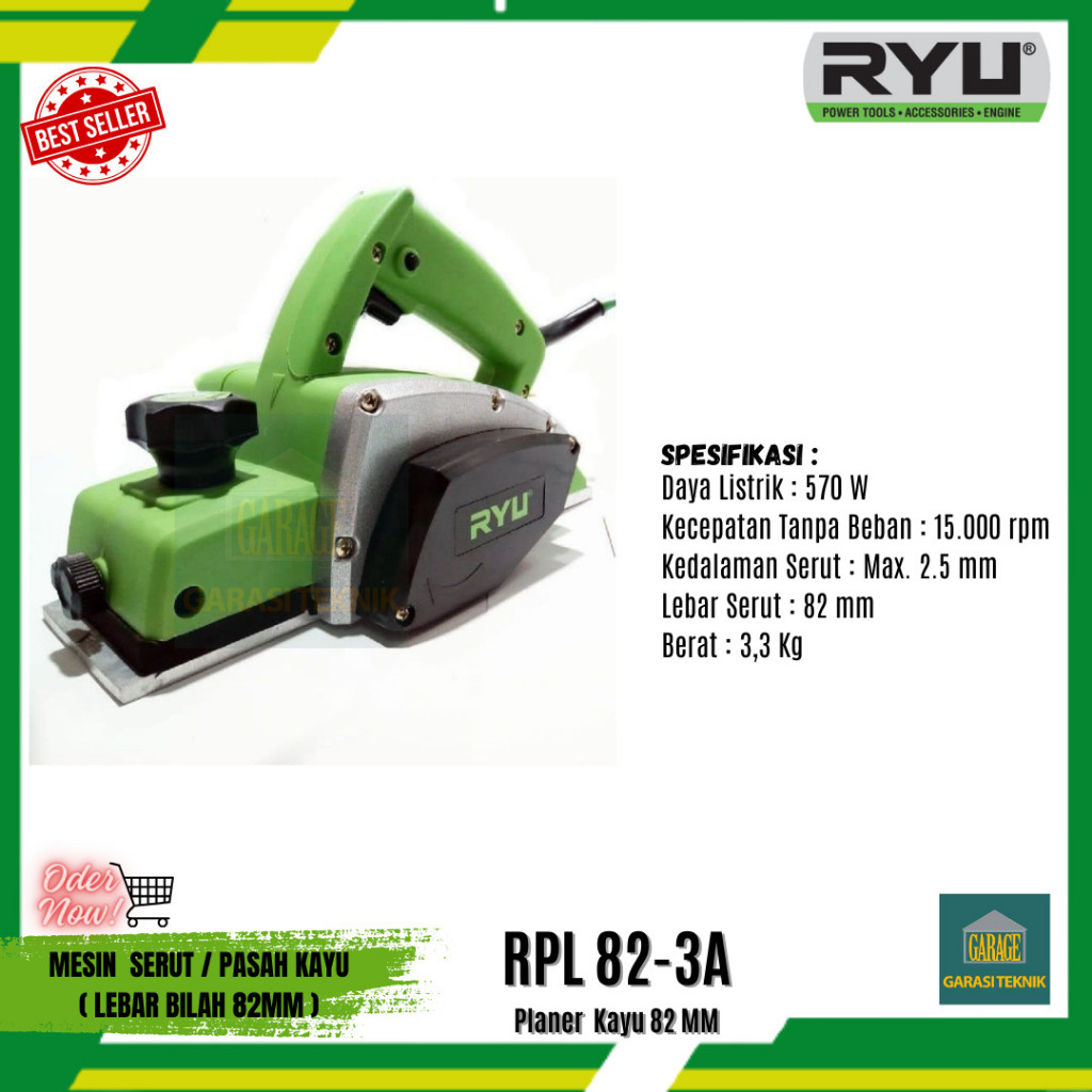 Ryu Mesin pasah+mesin planner Ryu RPL82-3A+mesin pasah murah