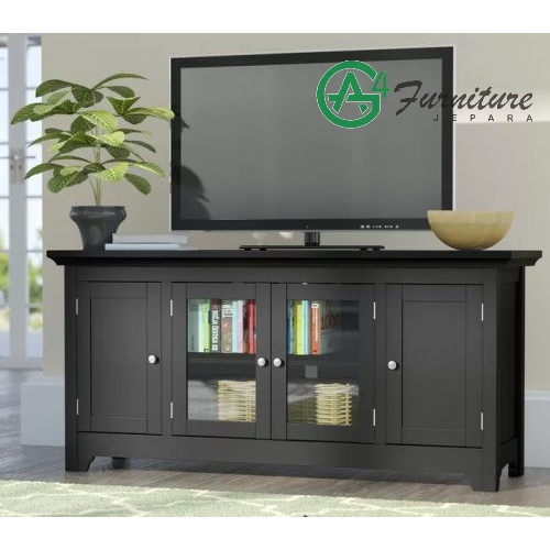 Meja TV Minimalis Modern Warna Hitam