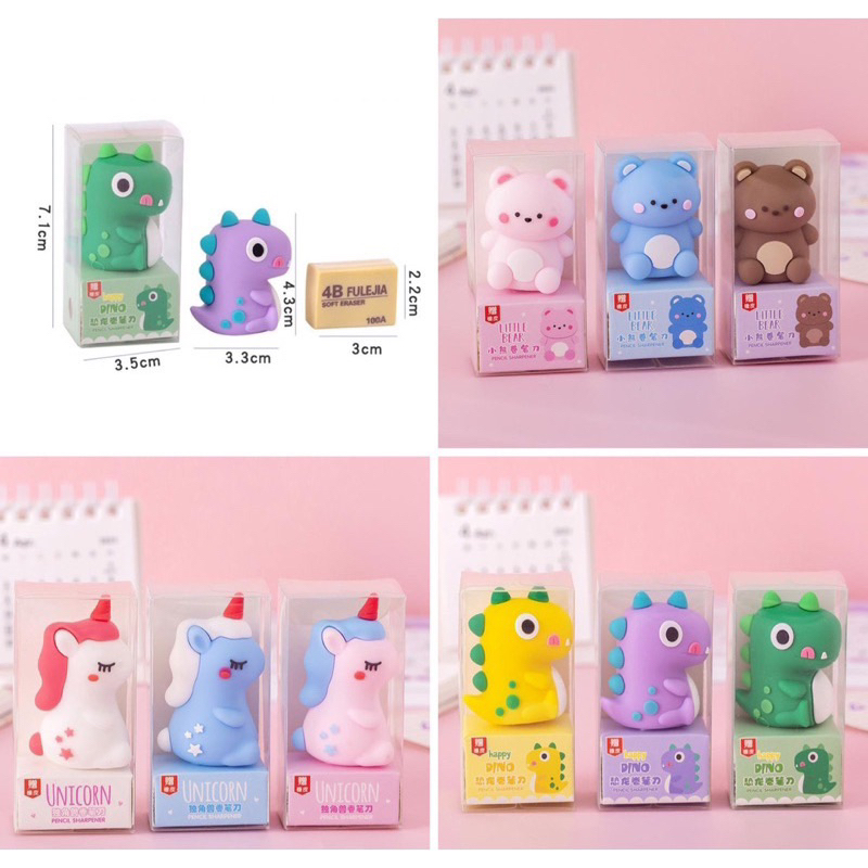 

Rautan Pensil / serutan pensil Karakter Lucu free penghapus