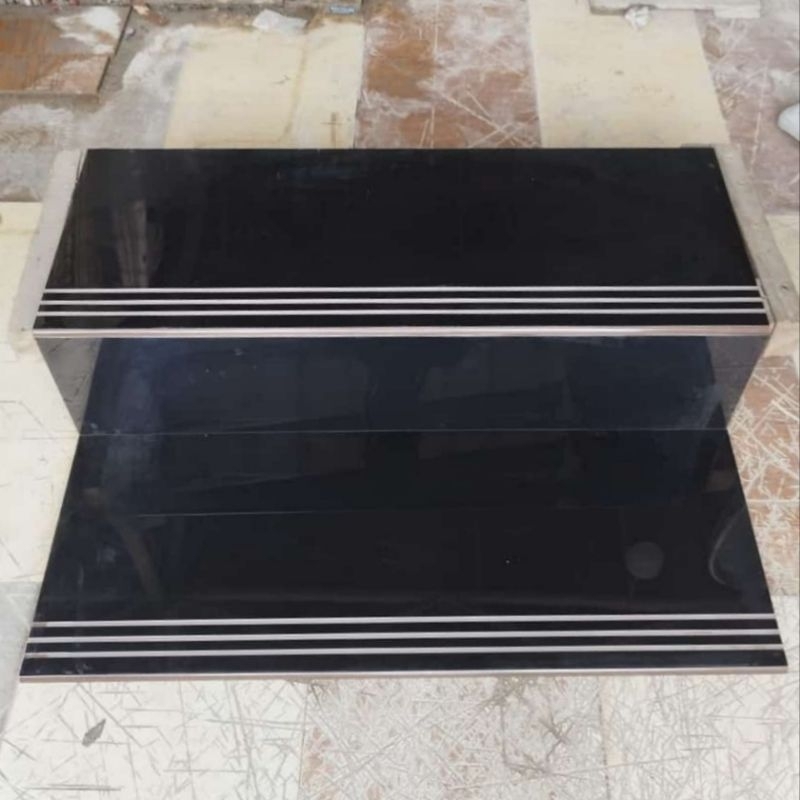 Granit tangga stepnosing bisa Request ukuran Hitam polos Pure black garuda tile