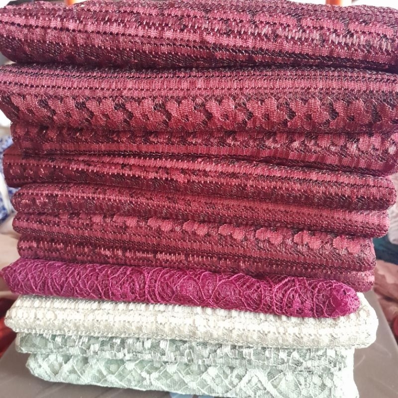 Kain Kiloan Perca Brokat Harga Perkilo / Kain Kiloan Termurah