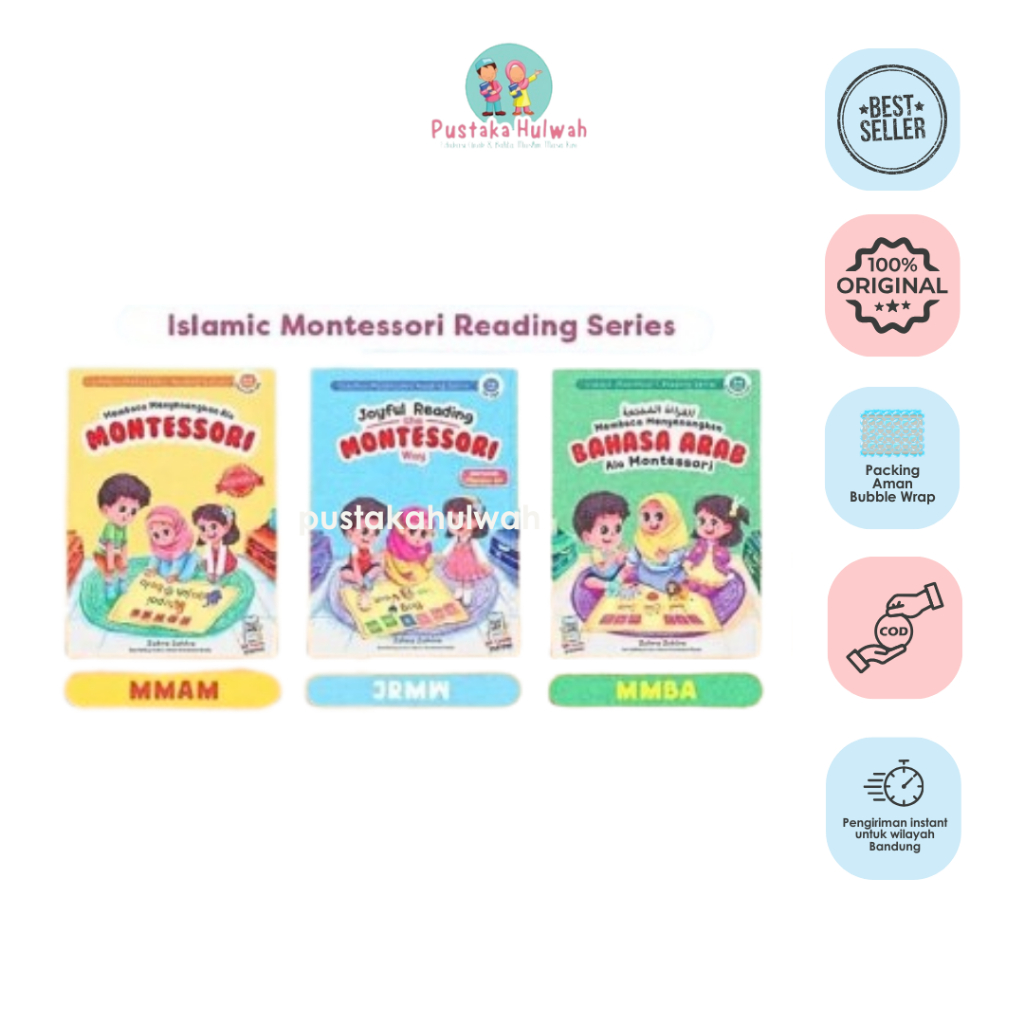Membaca Menyenangkan Ala Montessori MMAM (Belajar Membaca Bahasa, Inggris, Arab)