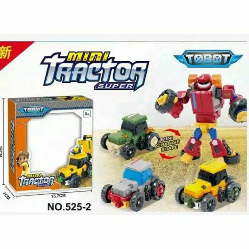 Mainan Robot Mini Traktor Athlon - Mainan Robot Transformers Traktor Anak
