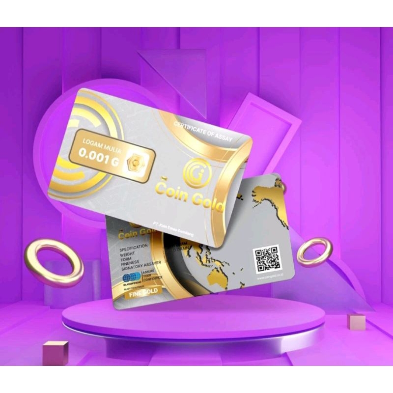 Mini gold 0,001gr coin gold