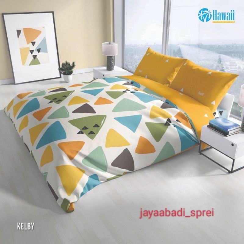 Bedcover Bed Cover set Hawaii 160x200 Queen size (My Love Grup)