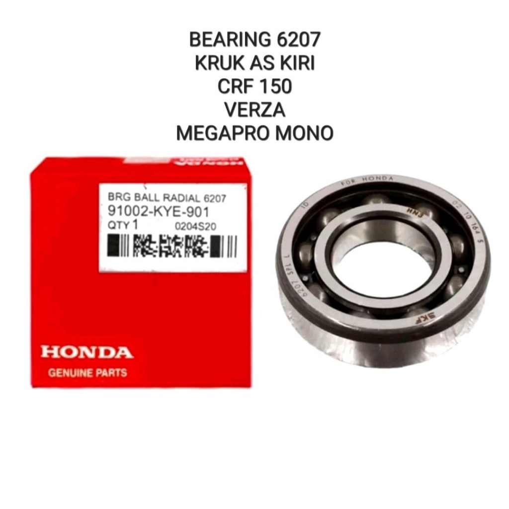 BEARING LAHAR KRUK KUR AS KIRI 6207 CRF 150 VERZA MEGAPRO MONO ORIGINAL 91002-KYE-901