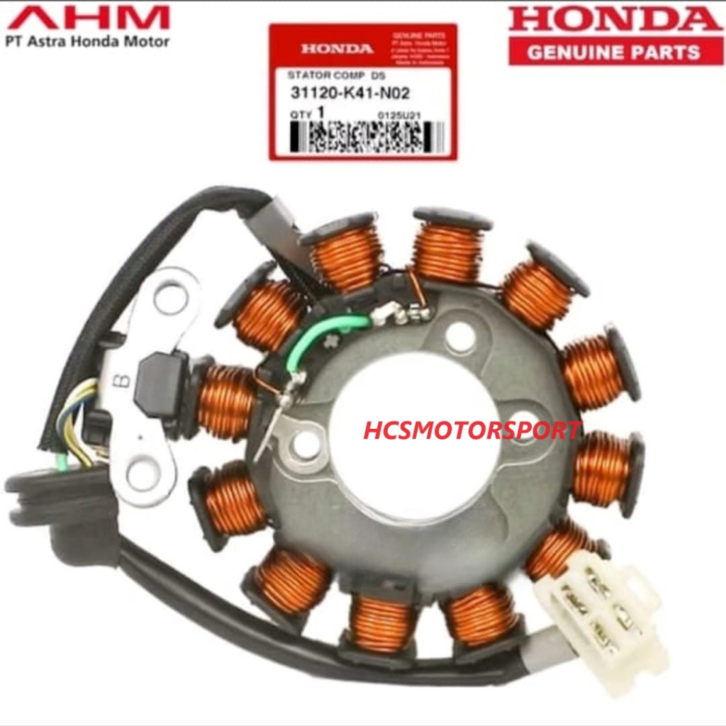 STATOR SPUL SPOL HONDA SUPRA X 125 FI INJEKSI 2014 K41 BLADE NEW FI ORIGINAL AHM