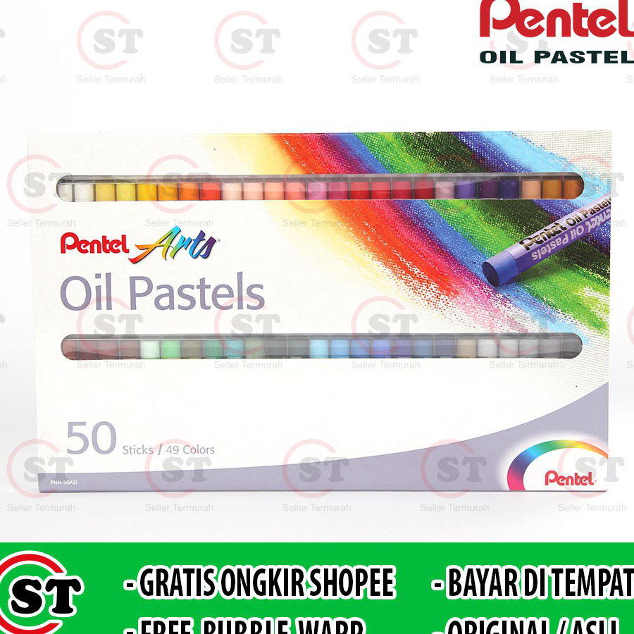 

Ready Pentel Oil Pastels 50 Warna - Kreativitas Anak Pentel PHN 50 Krayon Pentel Regular Stick PHN50 Terkini