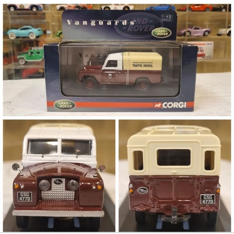 1:43 Corgi Vanguards, Land Rover Series II Edinburgh CT Traffic Patrol