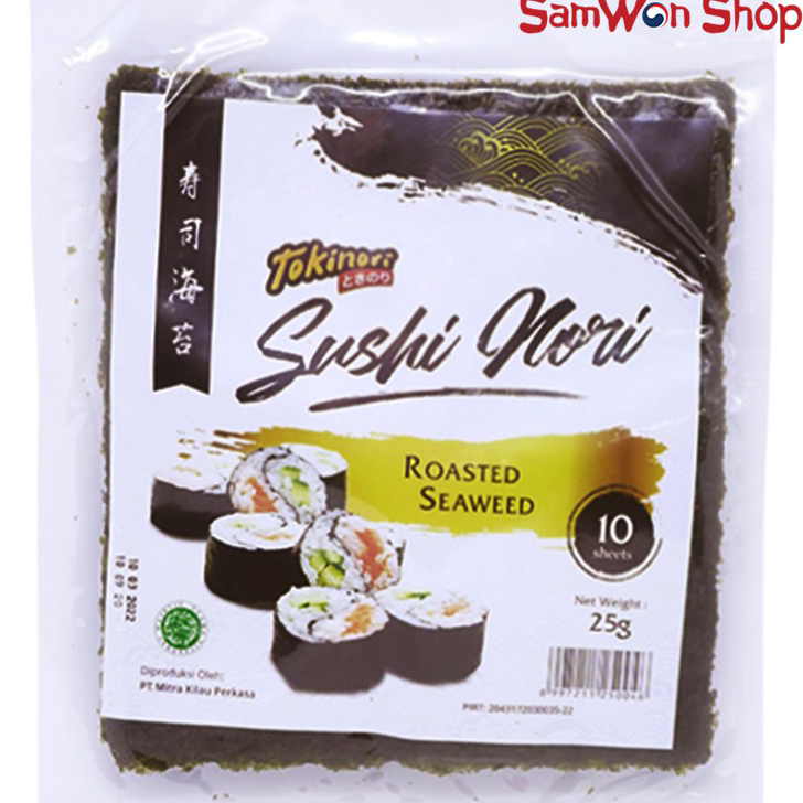 

Terkini TOKINORI SUSHI NORI ROASTED SEAWEED 10 SHEET 23 GR - SNACK RUMPUT LAUT Baru