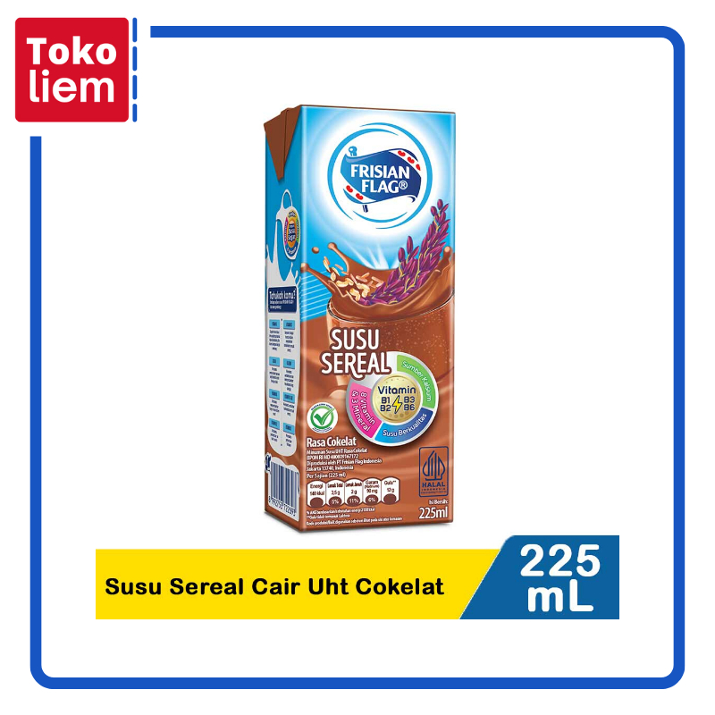 

Frisian Flag Susu Sereal Cair Uht Cokelat 225mL