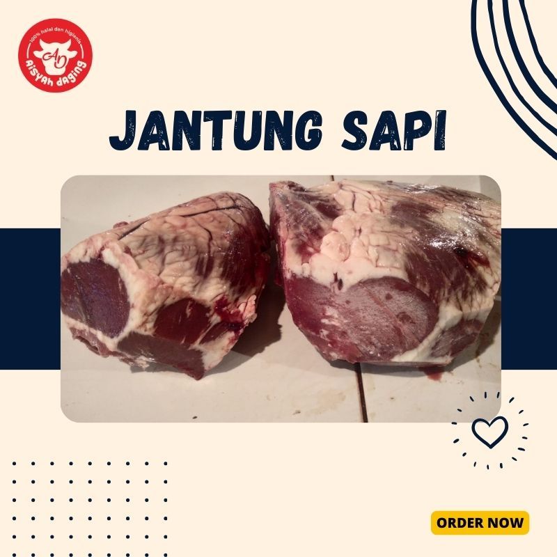 

Jantung Sapi Berkualitas 500 gram | Aisyah Daging