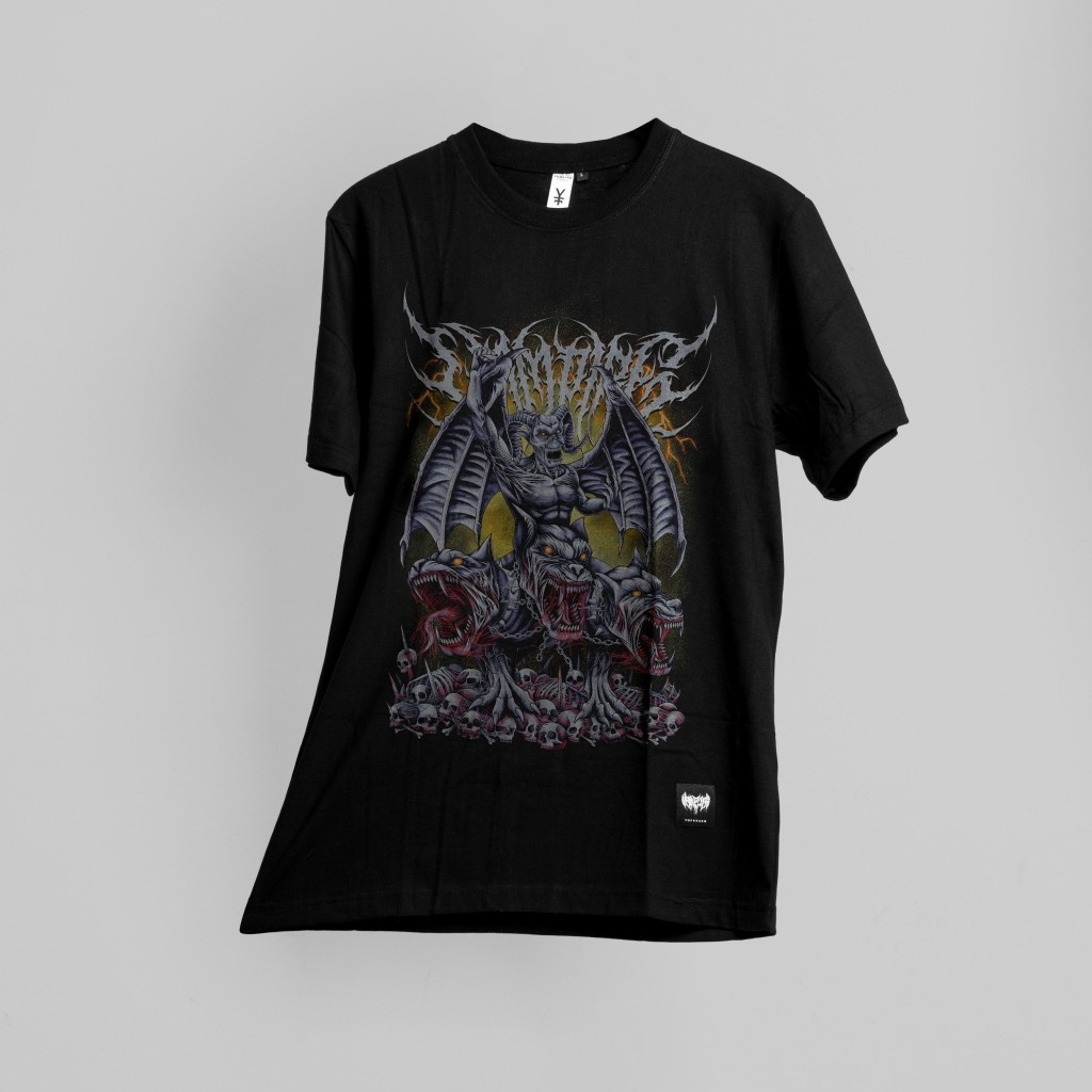 Kaos Distro Pria Metal Hitam Soldiers Vampire Kingdom