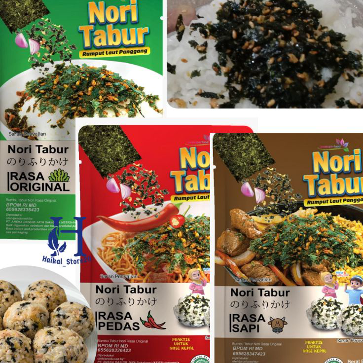 

Murah Banget Nori Tabur Rumput Laut Panggang - Rasa Original/Pedas/Sapi 60gr