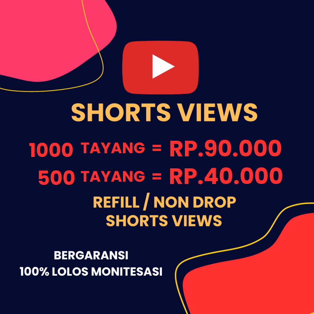 VIEWERS YOUTUBE MONETISASI - TERMURAH REFILL
