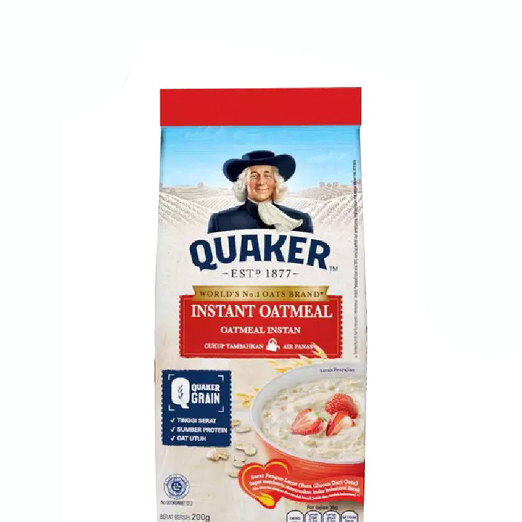 

Terlaku. Quaker Instant Oatmeal 200 gr Ready Stock