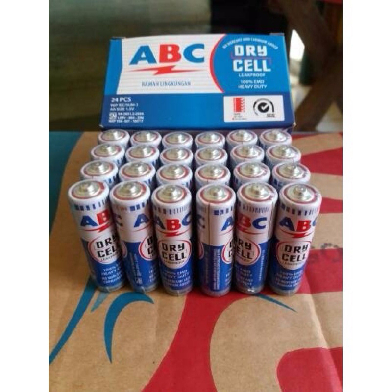 Batu Baterai ABC AA / A2 / Batre Jam / 1 box / 24 pcs