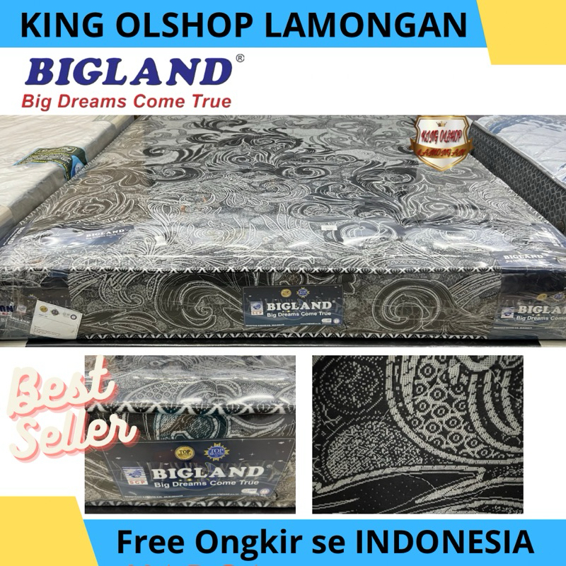 Kasur Springbed BIGLAND DELUXE Garansi 15 Tahun 140 160 180x200 [LAMONGAN]