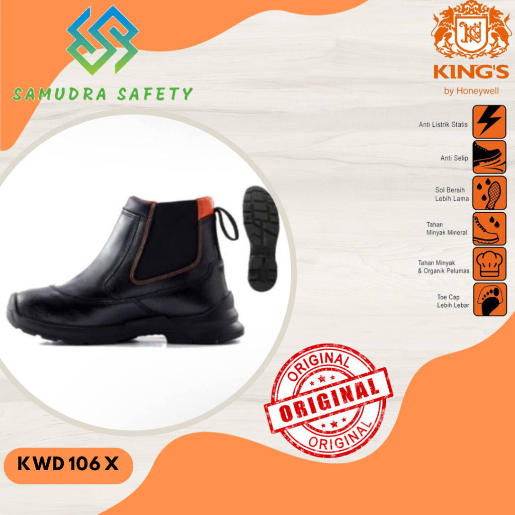 Safety Shoes Kings by Honeywell || Sepatu Safety Kings by Honeywell KWD 106 X || Original 