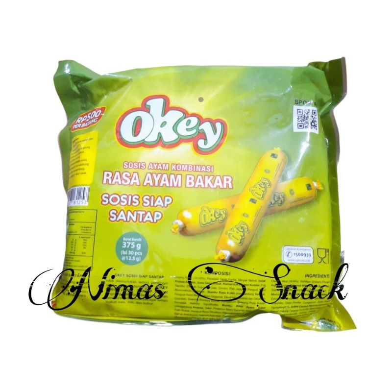 

Sosis Okey Rasa Ayam Bakar isi 30pcs