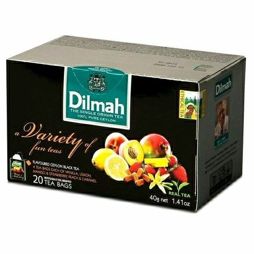 

DILMAH A Variety Of Four Teas Individually Foil Wrapped 20 Teabags